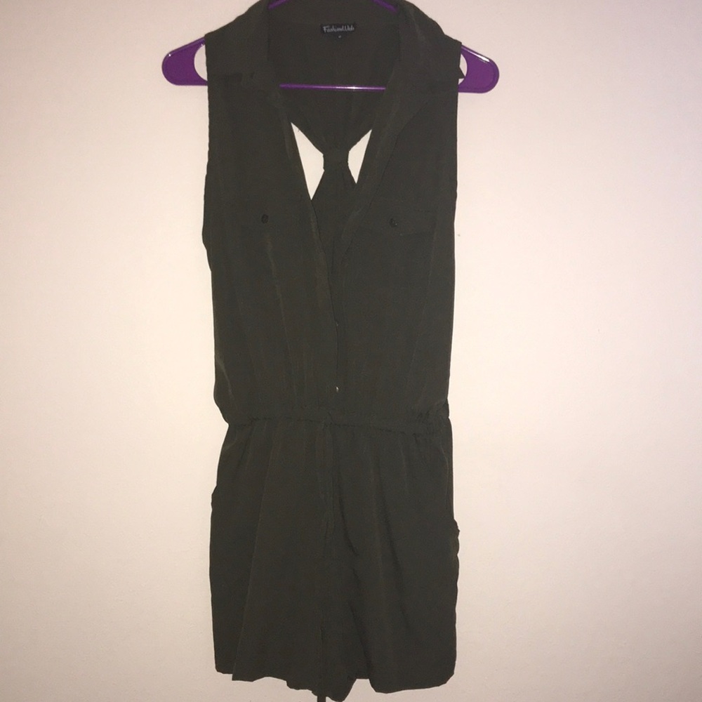 Olive Green Romper